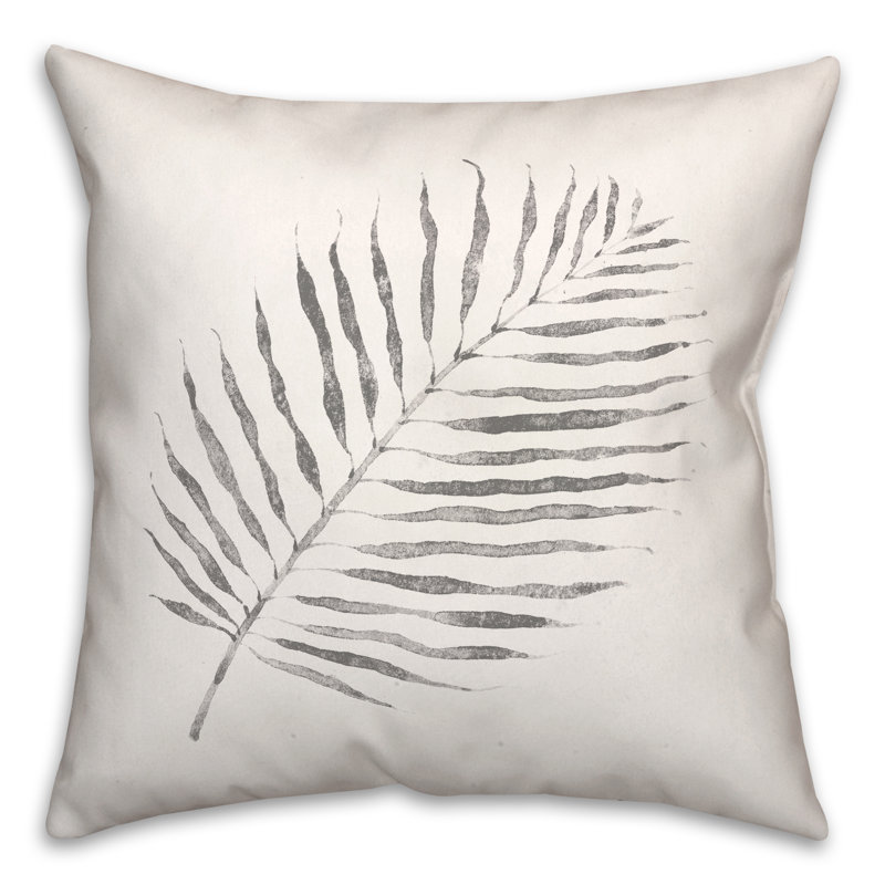  Housse et insert de coussin carré aquarelle, Gris