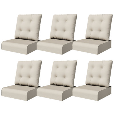 Adwin 6 Inch Thick Furniture Cushions, Modular Replacement Cushions (Cushions Only)