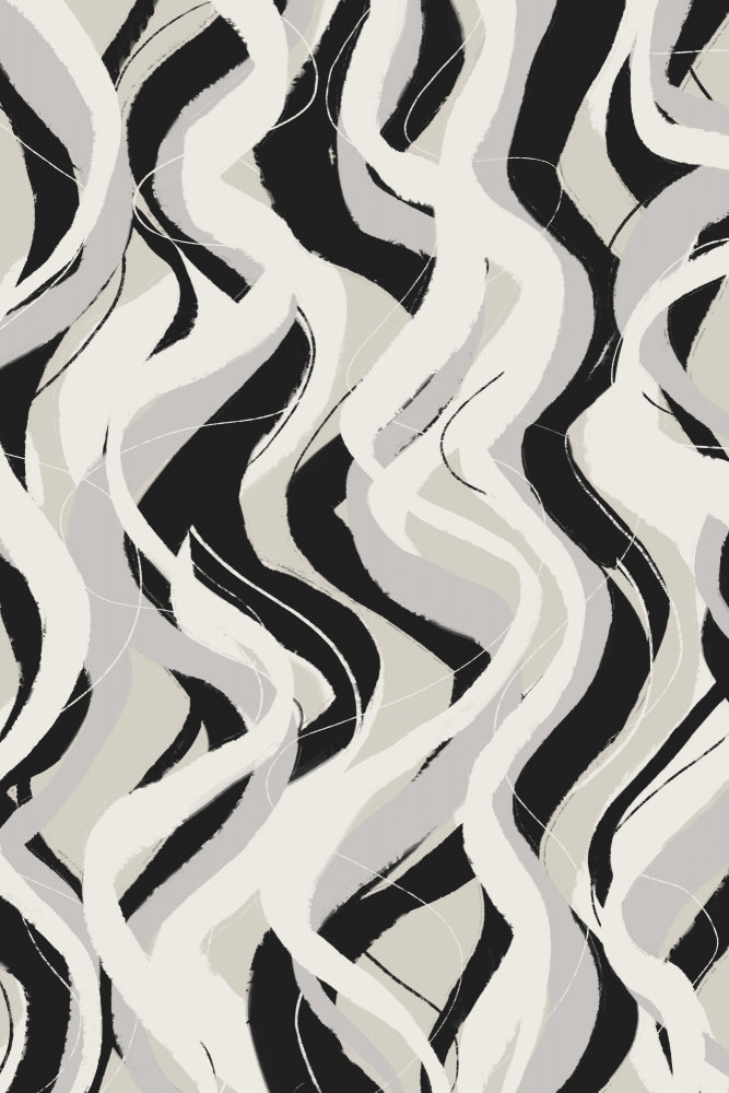 Ivy Bronx Beige Waves Pattern | Wayfair.co.uk