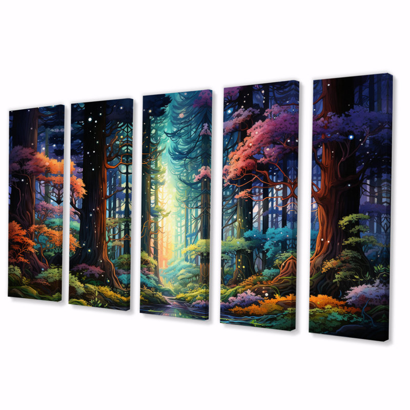 " Redwood Tree Enchanted Forest " 5 - Pieces