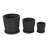 Cole And Grey 3 Piece Ceramic Ribbed Planter With Attached Saucer Set-1514213204