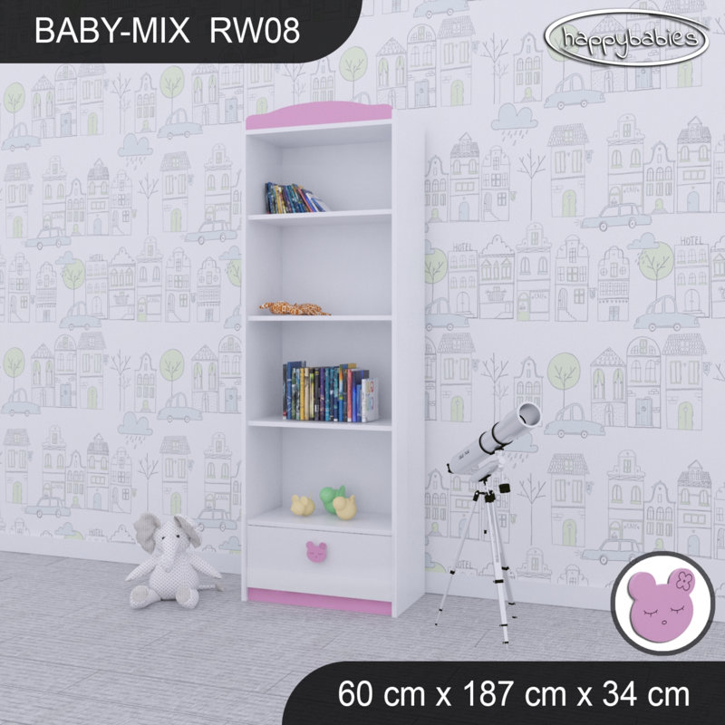 Baby Mix 187cm H Kids Cube, White/Blue, 187cm H x 60cm W x 34cm D