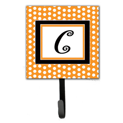 Porte-laisse coussin monogramme et crochet mural