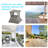 Side Table With Umbrella Hole From - 2 Tier Outdoor Storage For Gardens, Patios, Backyards Metal Frame, Weather , Grey Shelf Patio, Garden, Backyard Spaces Rust- Metal, ,