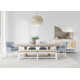 Lana Trestle Dining Table Set With Dining Bench And Armchairs