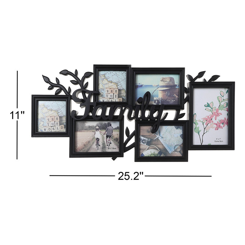 Black Picture Frame with Mat