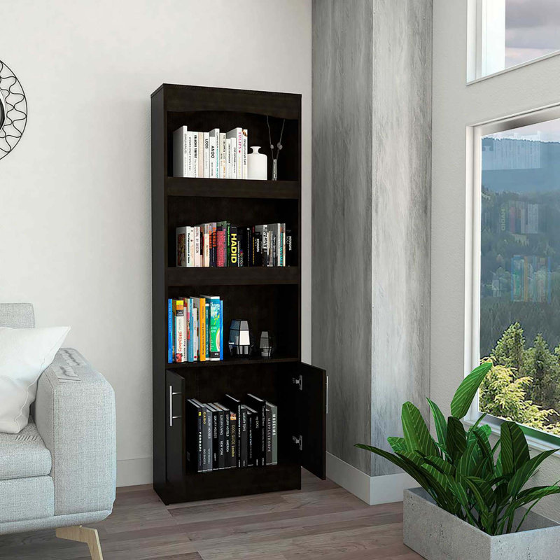 Bibliothèque à 3 tiroirs Shell Beach avec rangement spacieux et finition élégante, parfaite pour la décoration moderne