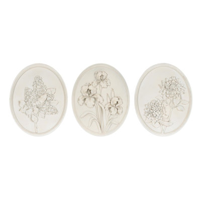 Plaque de fleur sculptée