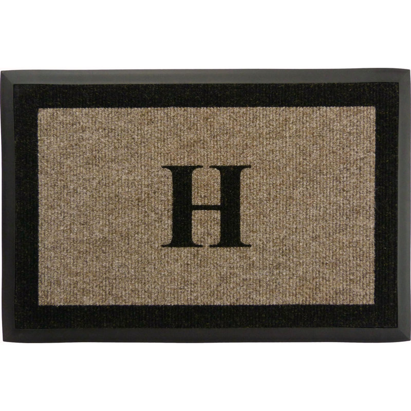 Tapis d'extérieur antidérapant Asai, Taupe, H, l 24 po x L 36 po