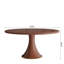Table de salle à manger ronde en bois massif pour la structure durable et robuste de la cuisine-1714041780