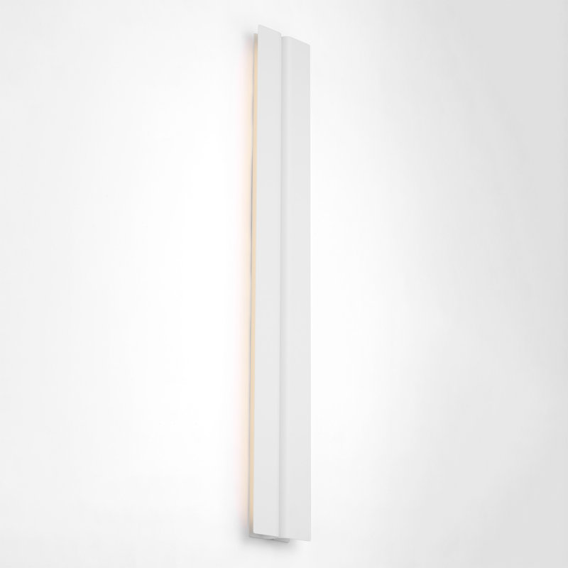 Cloak 1 - Light LED Vanity Light, 36" H x 5" W x 1.3" D, Matte White, Aluminum