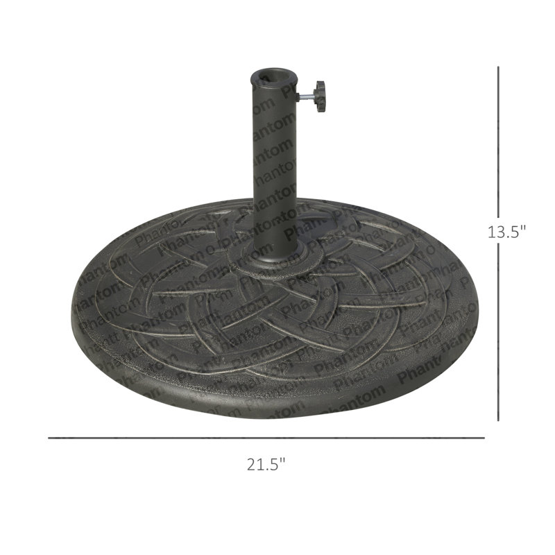 Porte-parasol rond en résine