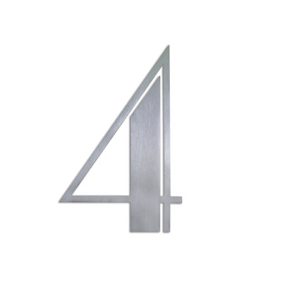 6'' H Reflective Stainless Steel House Number
