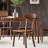 Suspended solid wood table set-106444155