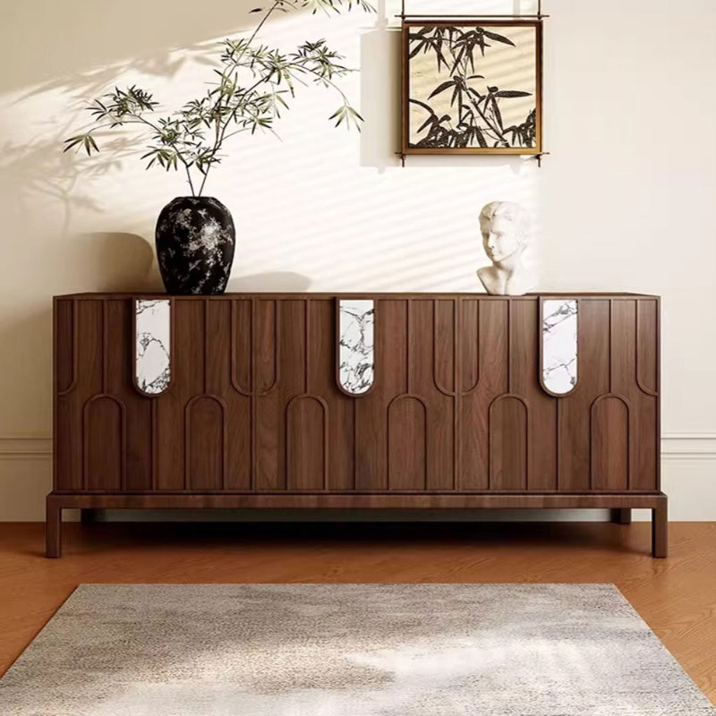 Buffet moderne, rétro et simple, Noyer