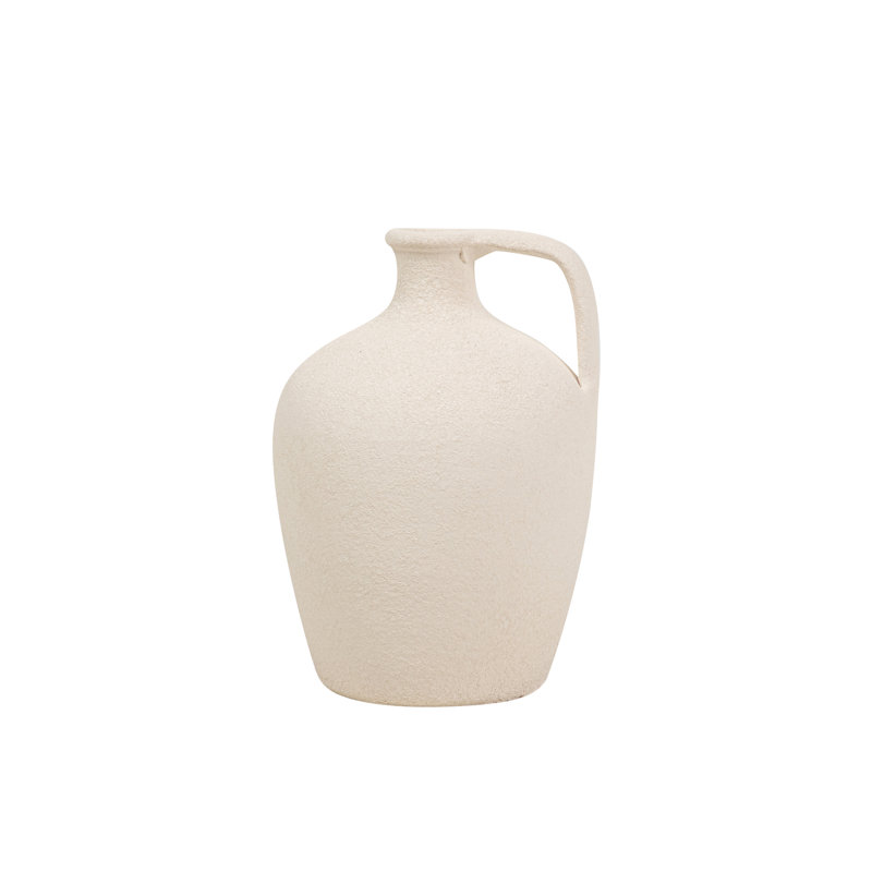 CERAMIC VASE, 30cm, Beige
