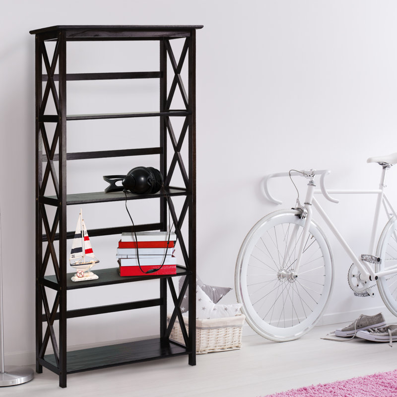 Oktay Etagere Bookcase, Espresso