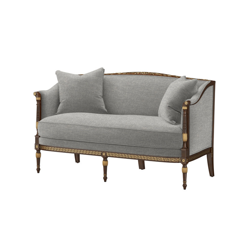 Undulating Loveseat, Merino Porcelain (Performance fabric)