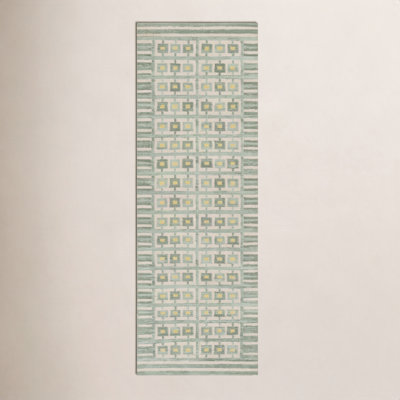 Freya Hand-Woven Geometric Wool Rug