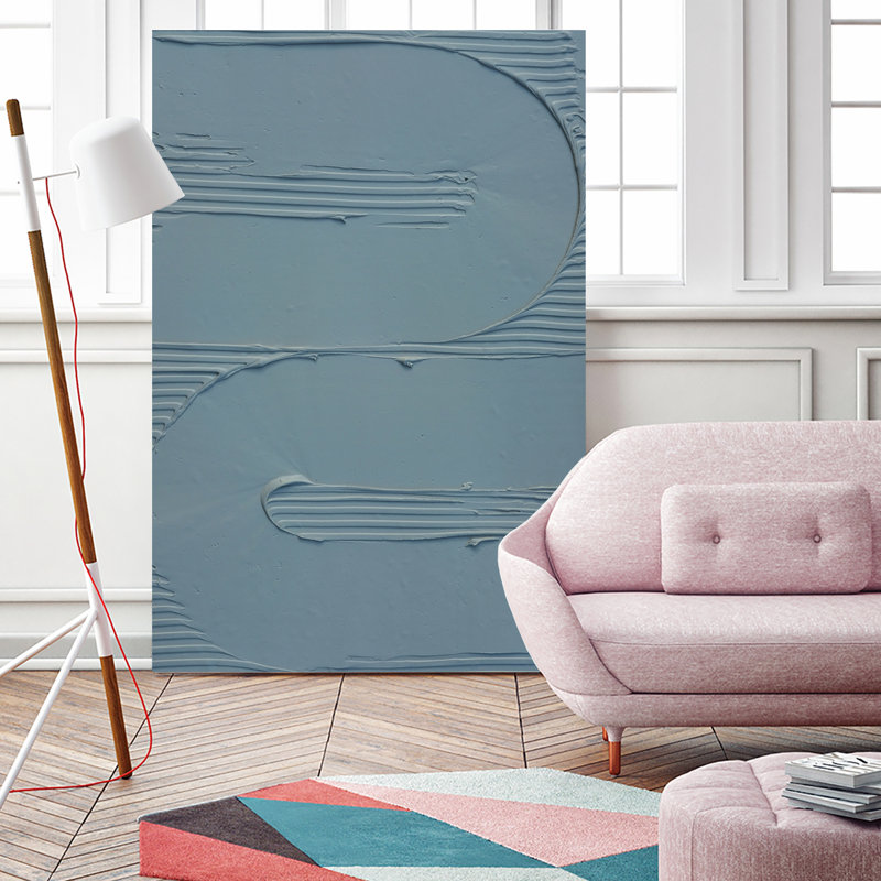 «Mud Texture 12 Blue» par Pictufy, H 72 po x l 48 po