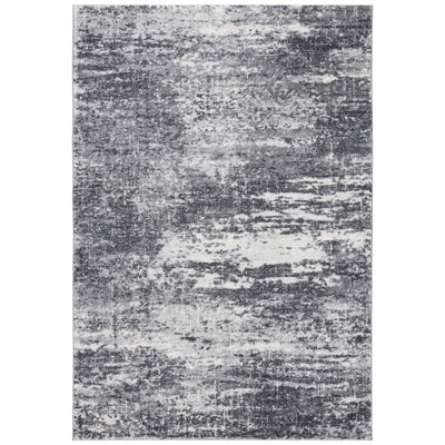 Abstract Ivory / Grey Area Rug