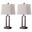 Ensemble de lampes de table en métal 23,5 "avec USB, ports de type C et Oulet intégré Permelia-1006742189-1006742188