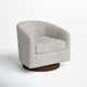 Bennett Upholstered Swivel Barrel Chair