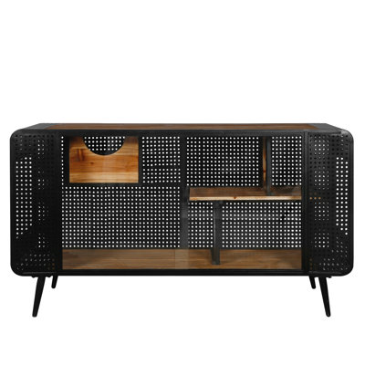 Maison pour chat avec panneaux de verre trempé - cadre en bois et en fer Intérieur spacieux pour chats noir + brun Facile à assembler et à garder en place - Protection des propriétés pour maintenir un environnement hygiénique