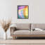 Cadre flottant abstrait Neon Flare, design par Grace Popp-329714717-329714716