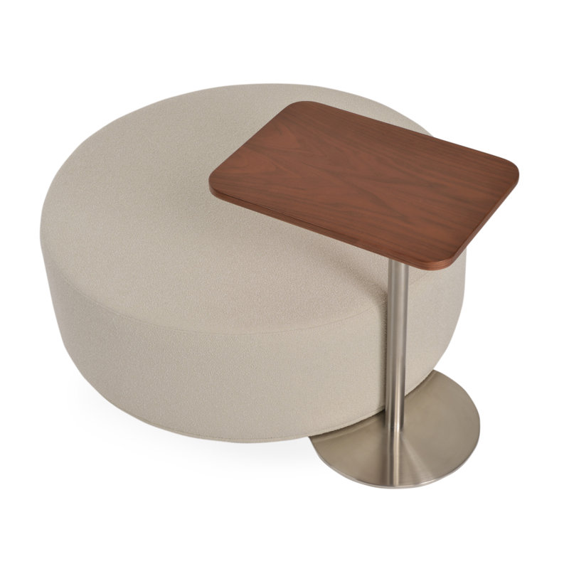 Celine Pouf A Large in Wool, Off White Wool