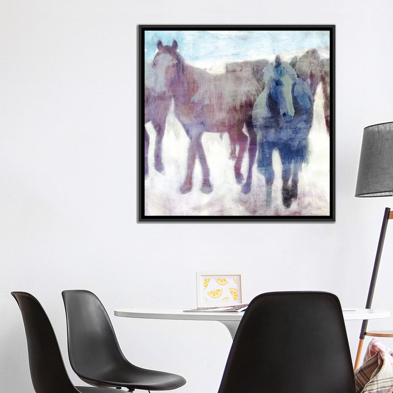 «Calgary Stampede», reproduction sur toile, H 18 po x l 18 po x P 1,5 po, Toile avec cadre noir, Pas de tapis