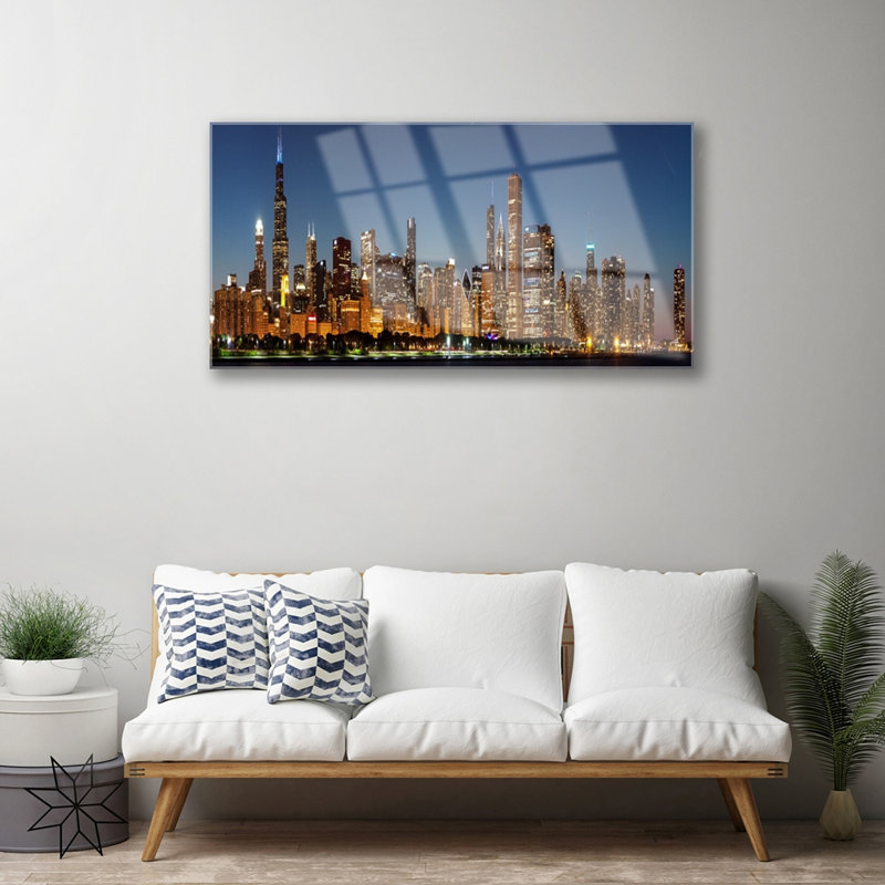 City Houses - Unframed Photograph on Glass
