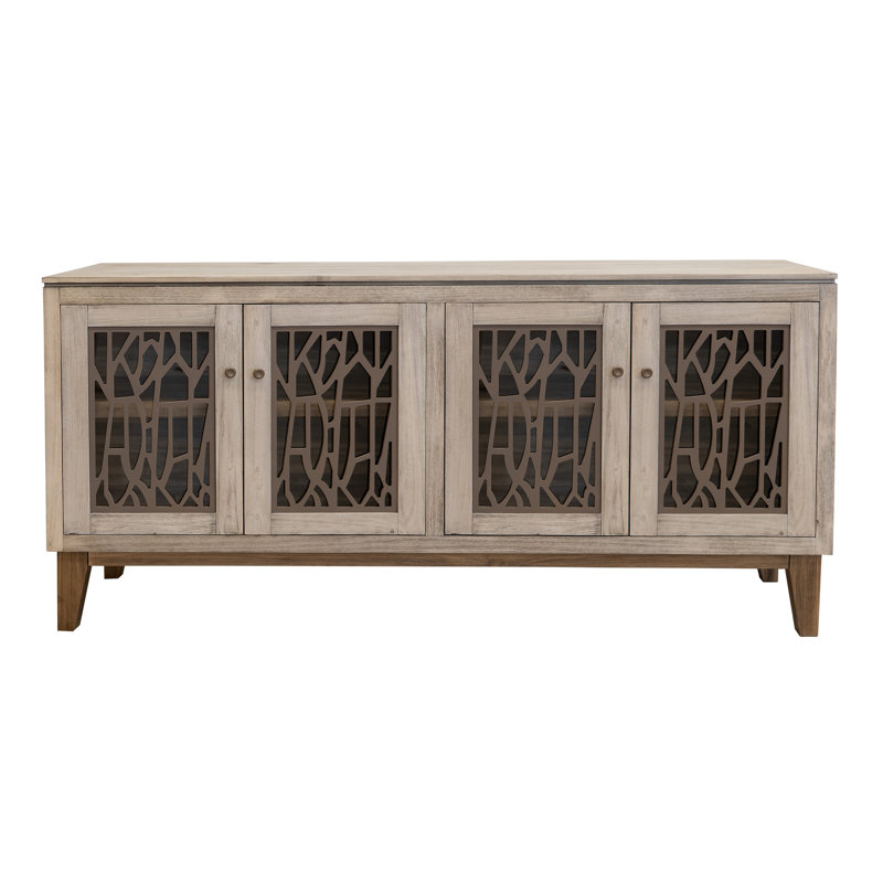 Console à 4 portes en verre