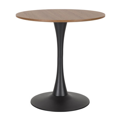 Round with Iron Base Dining Table