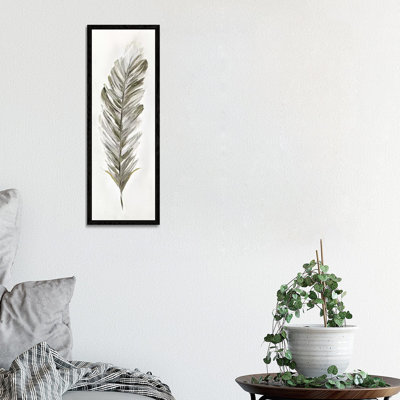 Plume Neutral I - Panoramic Painting on Canvas