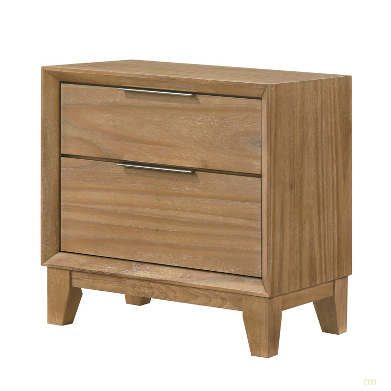 Table de chevet contemporaine à 2 tiroirs 1Pc
