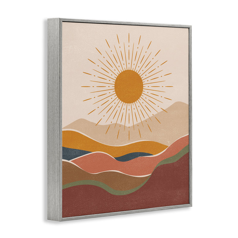 «Earthtone Desert Sun White», estampe numérique par Nataly White, H 14 po x l 11 po