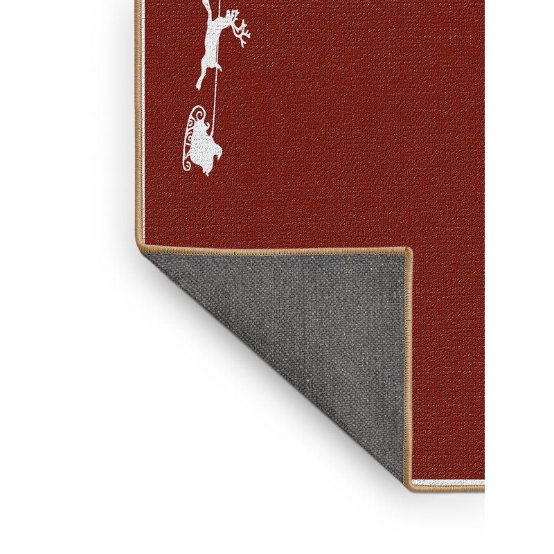Tapis de noël zone rouge, Rectangle 4 pi x 6 pi