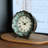 Roman Numeral Quartz Movement / Crystal Tabletop Clock in Distressed Finish
