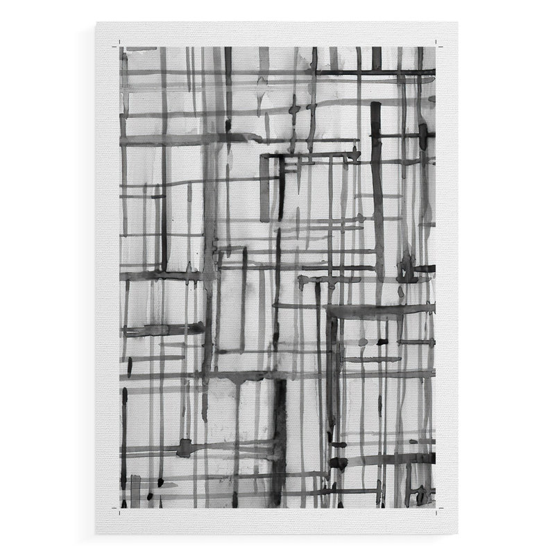 Line Meditation II - Impression sur toile seulement - NON-CADRE, H 18 po x l 12 po