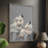 Midnight Wolves Framed Print - Solid Wood-917830426