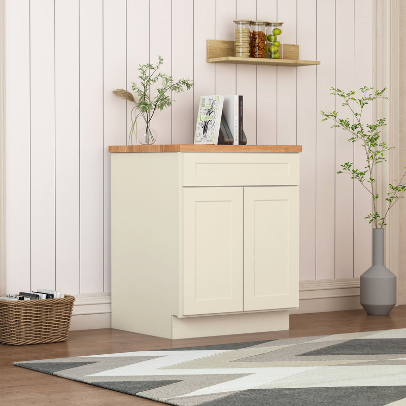 Armoire de cuisine, Blanc, H 34,5 po x l 24 po x P 27 po