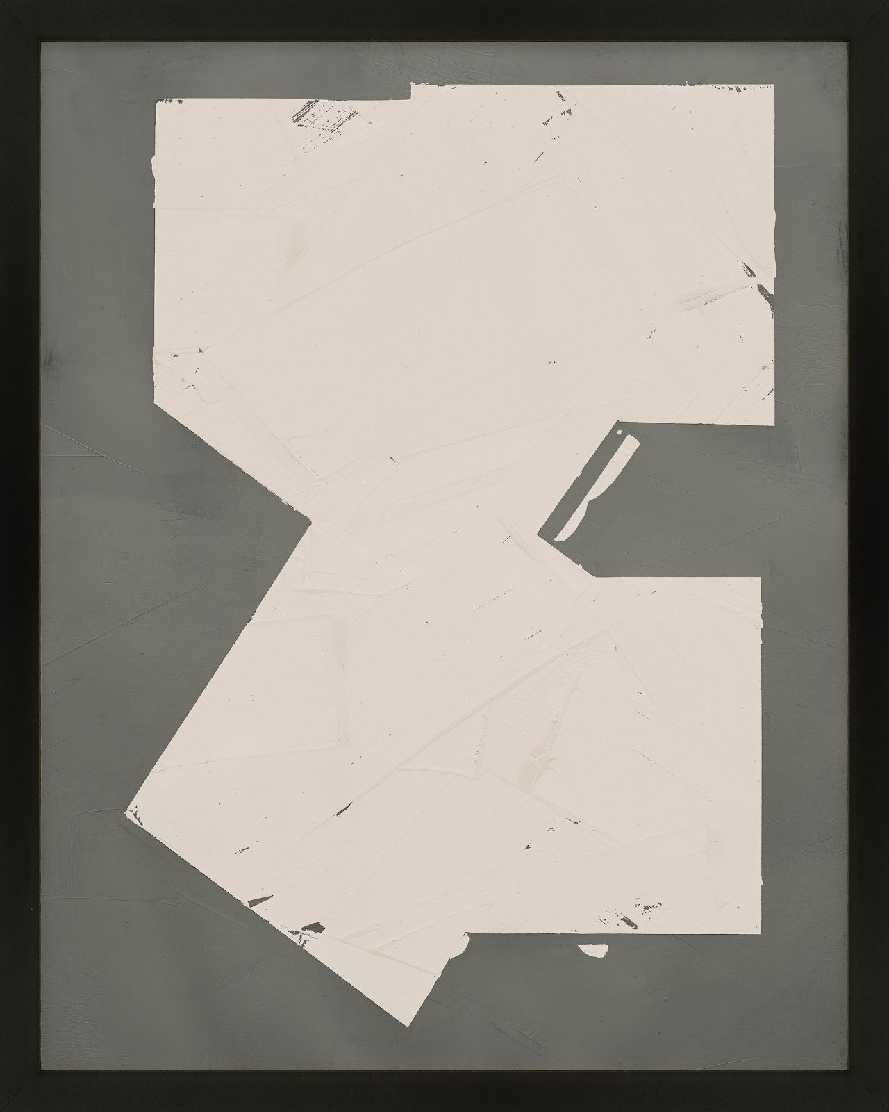 Equipoise In Greige III by Ivo Stoyanov, Black, 24" W x 30" H
