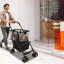 Chariot de magasinage pliable à 2 niveaux