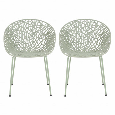 Set Of 2 Outdoor Patio Dining Chair