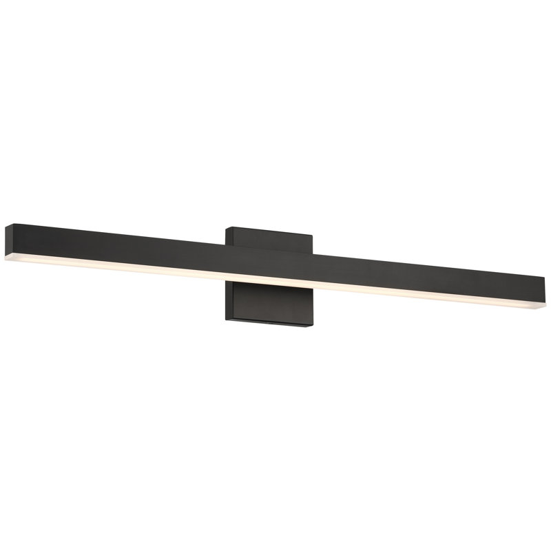 Meuble-lavabo à DEL 3 ctc de 37 po - noir mat, 37" W