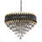 Luxury Gold And Black Crystal Light Fixture-417408