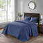 Ensemble de couvre-lit réversible bleu marine-117515385-117515384
