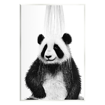 " Panda Bathroom Splash " by Annalisa Latella