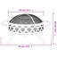 Gayle Fire Pit with Poker XXL Steel-648277822